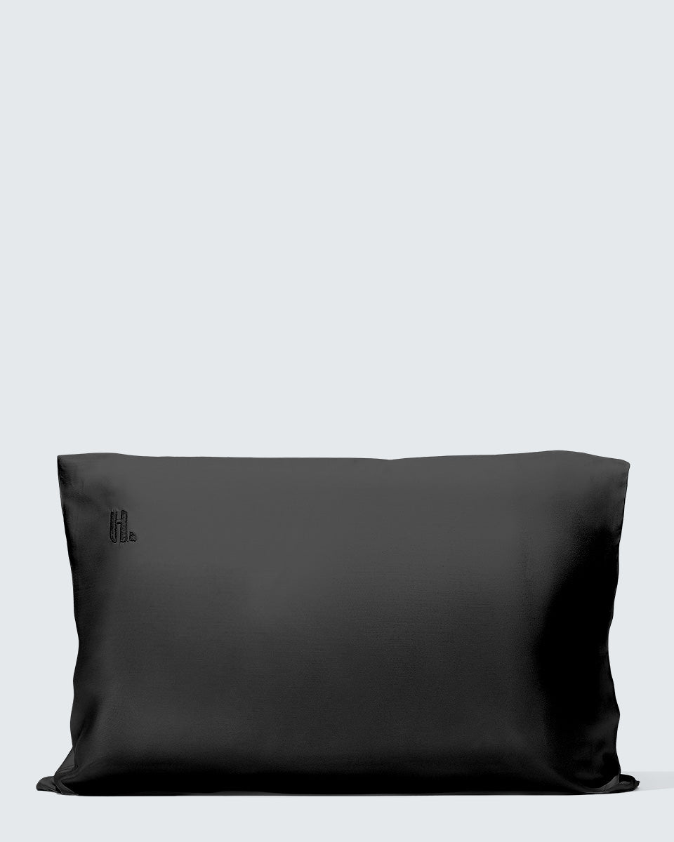 Silky Bamboo Pillowcase Jet Black Mjukt bambuörngott