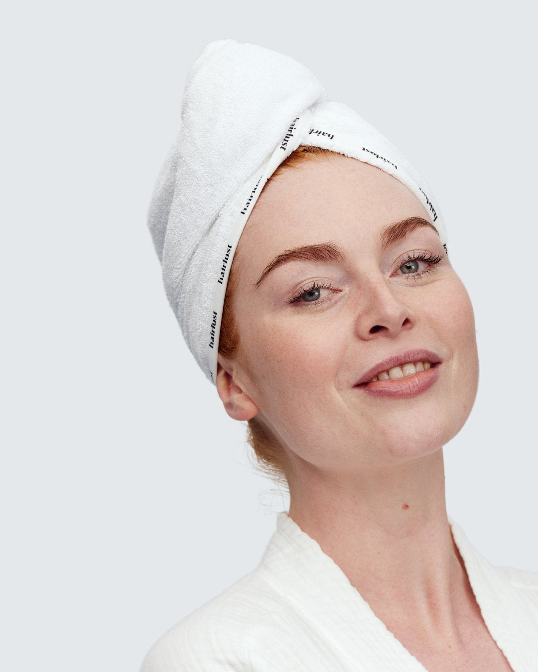 Bamboo Hair Towel Wrap, White - 2 st - Spara 10% - SEK 304 - Spara 10%